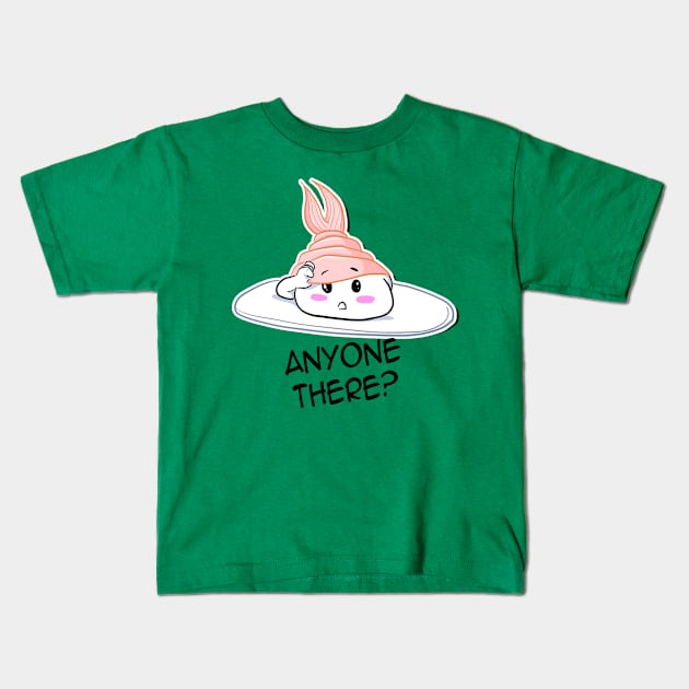 Anyone there? Kids T-Shirt by Reenave